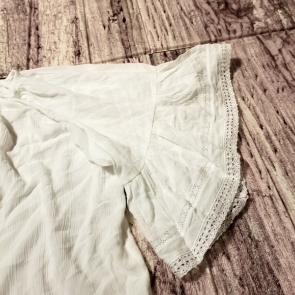 Ana Womens Tassel Top White Size Medium New - Picture 6 of 8